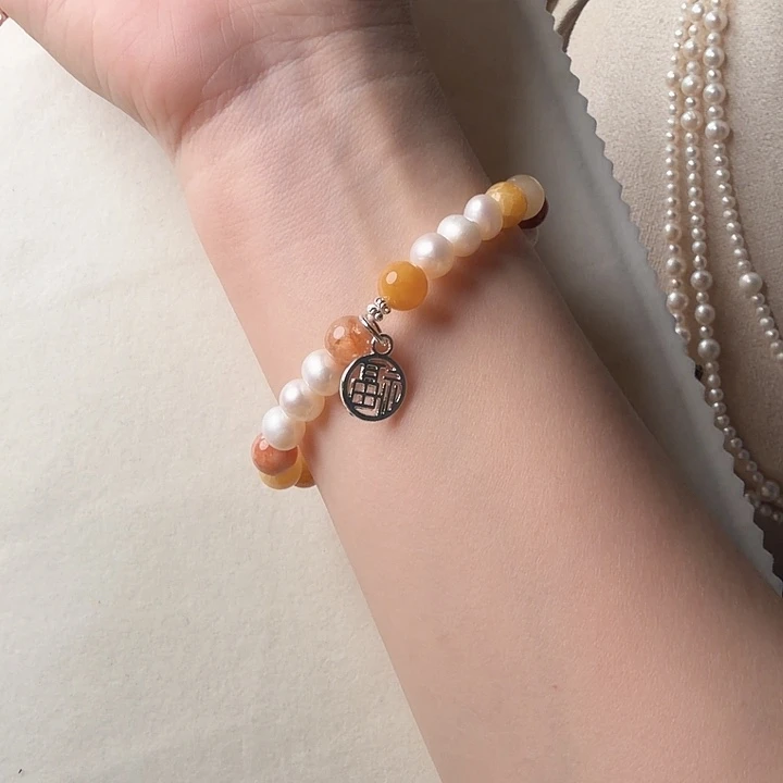 合金手绳淡水珍珠