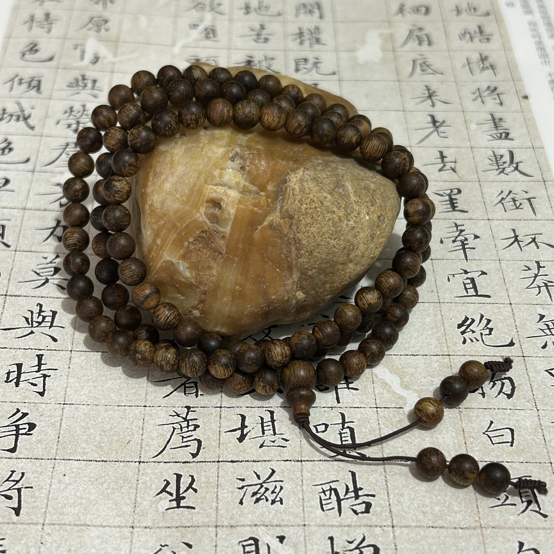 z-1032【文莱蛇皮粗纹老料沉水 】6mm，21.13g