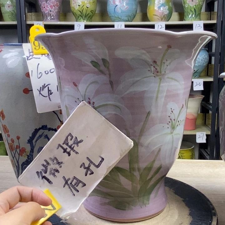景德镇高温陶瓷花盆