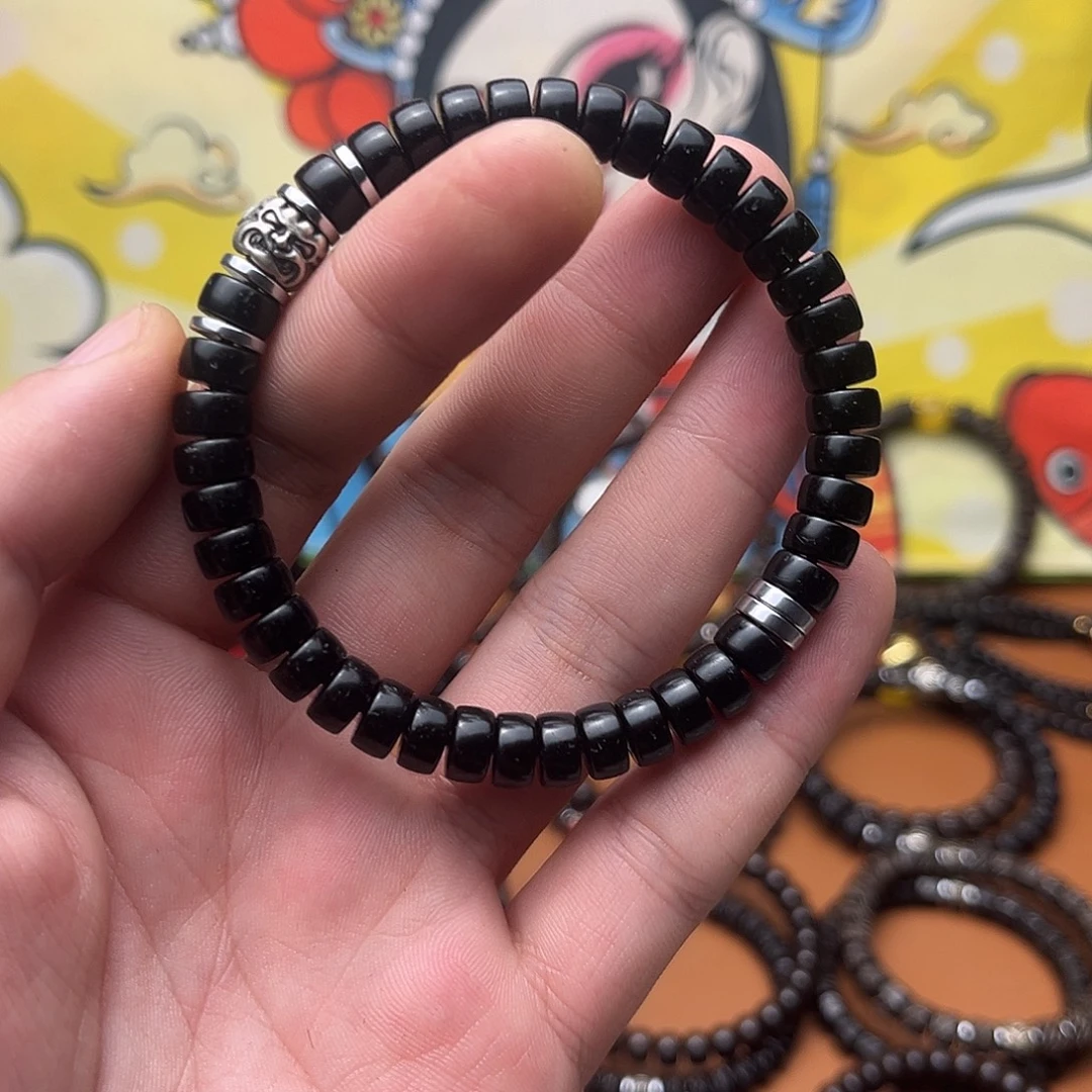 椰蒂手串8黑金药片吞金兽