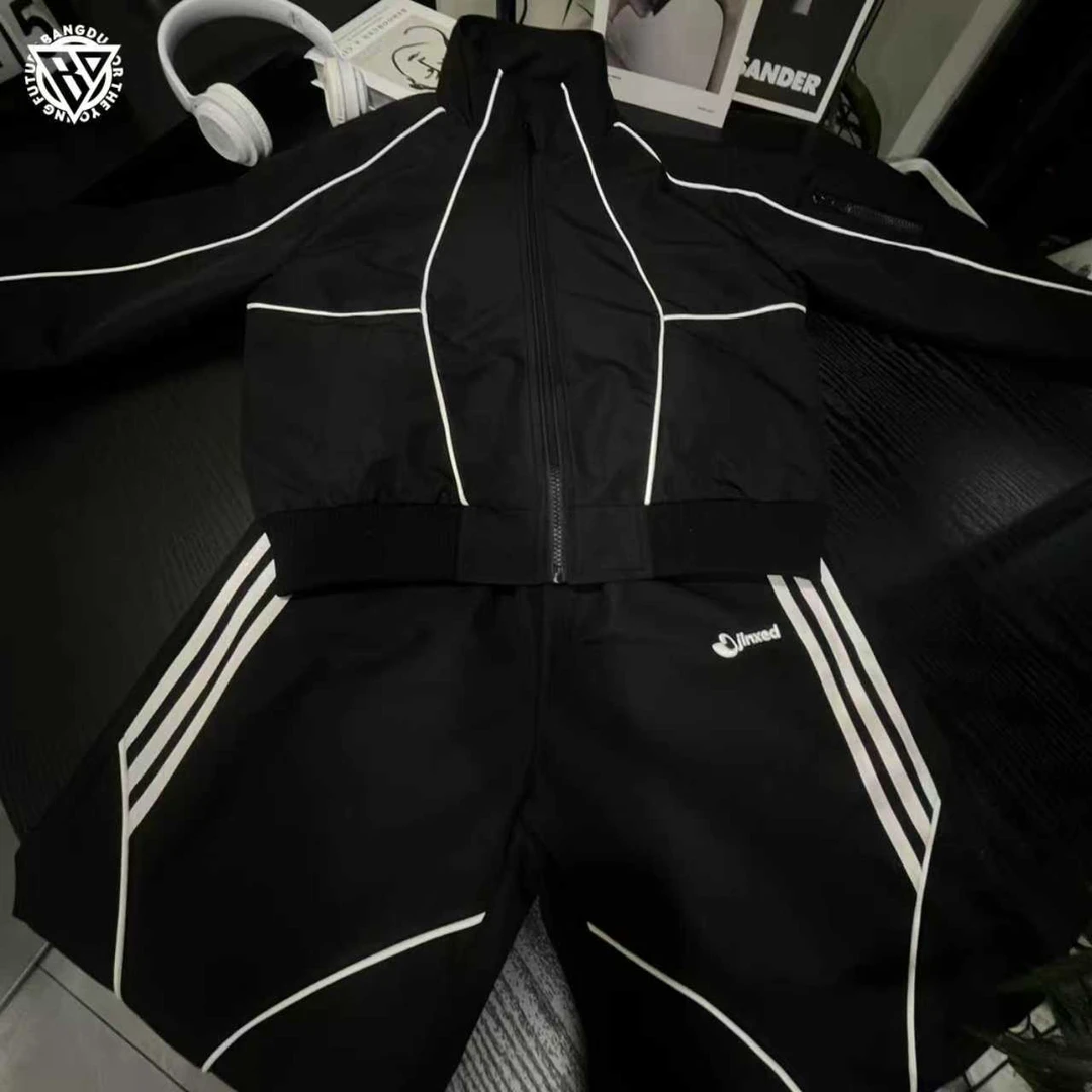 【棒嘟优优】男童春秋撞色户外运动套装2025新款青少年儿童秋装024