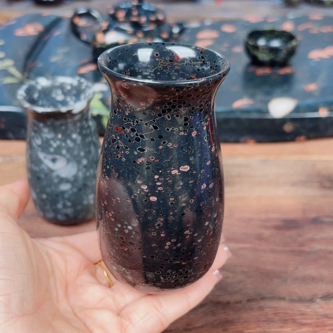 7*9康能美玉瓷安山玉分酒器