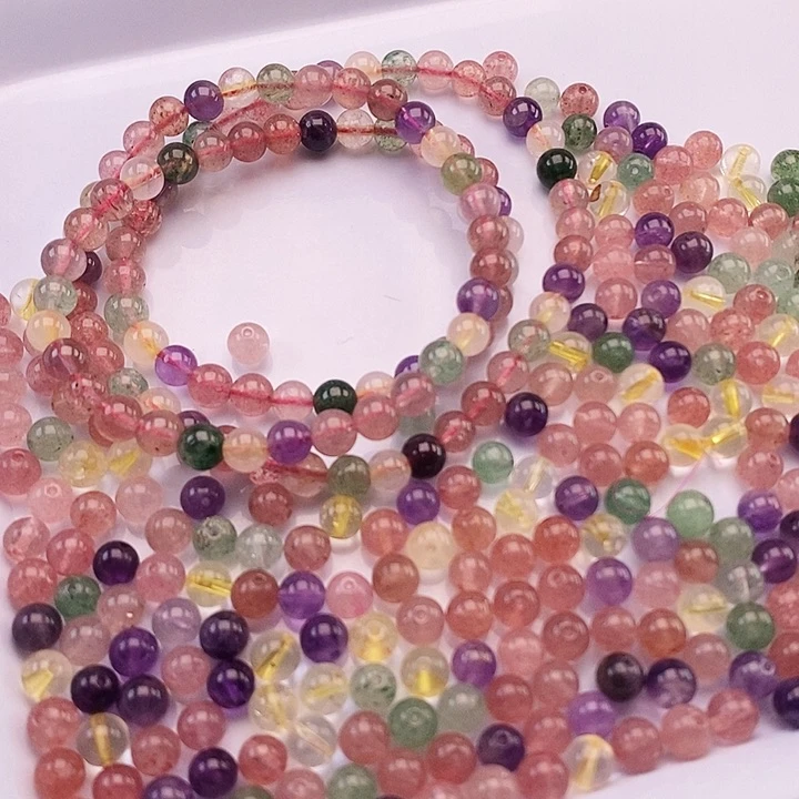 未镶嵌100个草莓晶多彩卡6玛瑙/玉髓