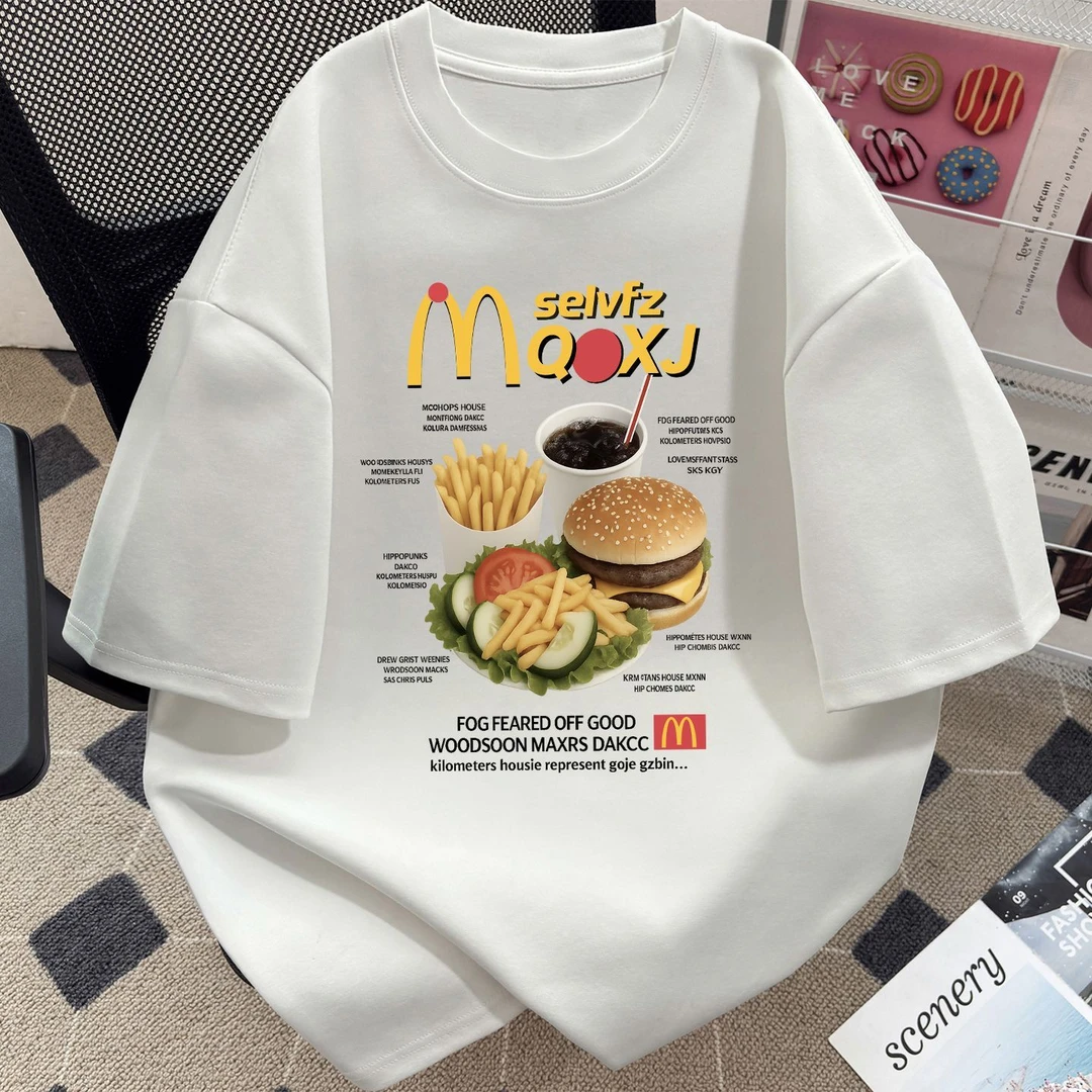 复古百搭潮流休闲美式高街2025夏季新款宽松重磅圆领短袖T恤男女