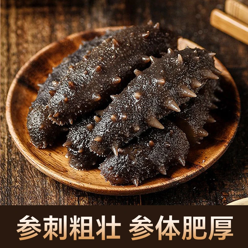 即食海参正宗辽参8-12头500g/盒大连辽刺参海参即食冷冻保存