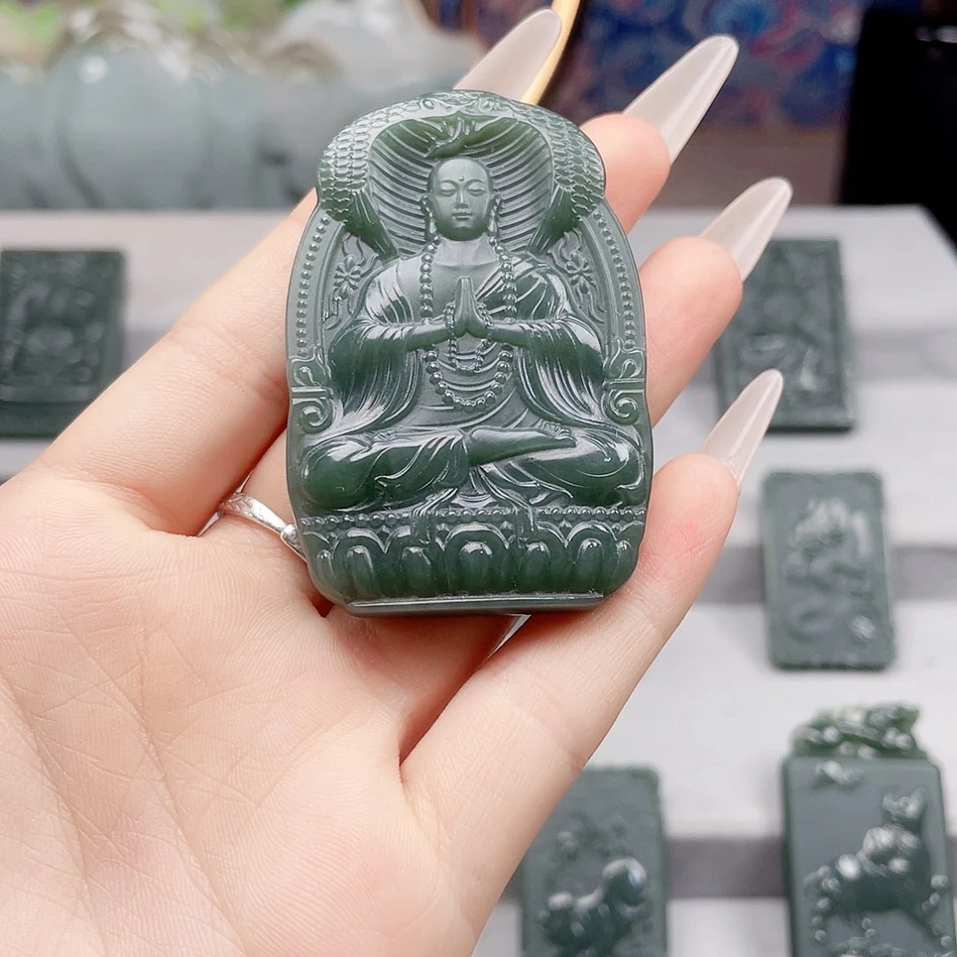 和田玉未镶嵌颈饰