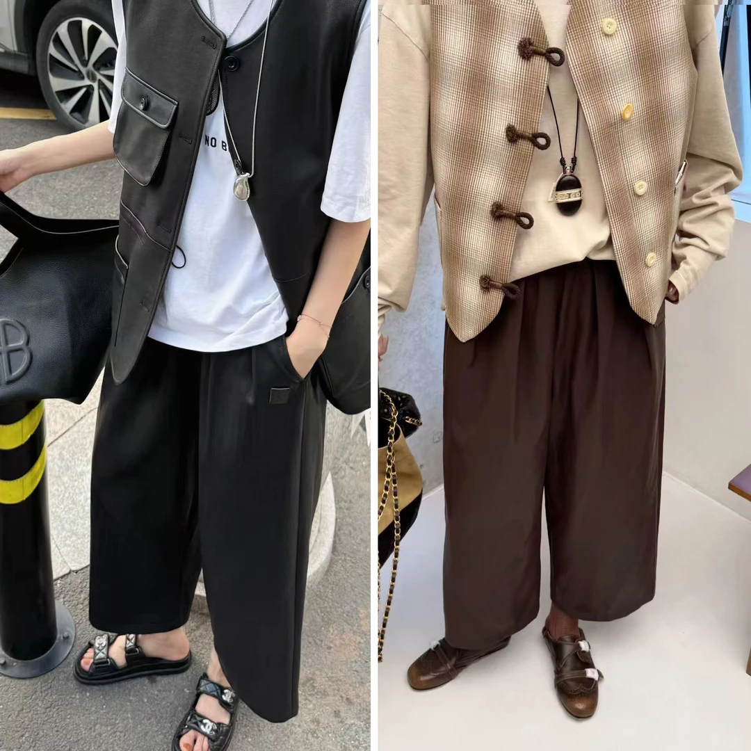 以十七 水洗复古皮裤25年秋冬Y550293——1790