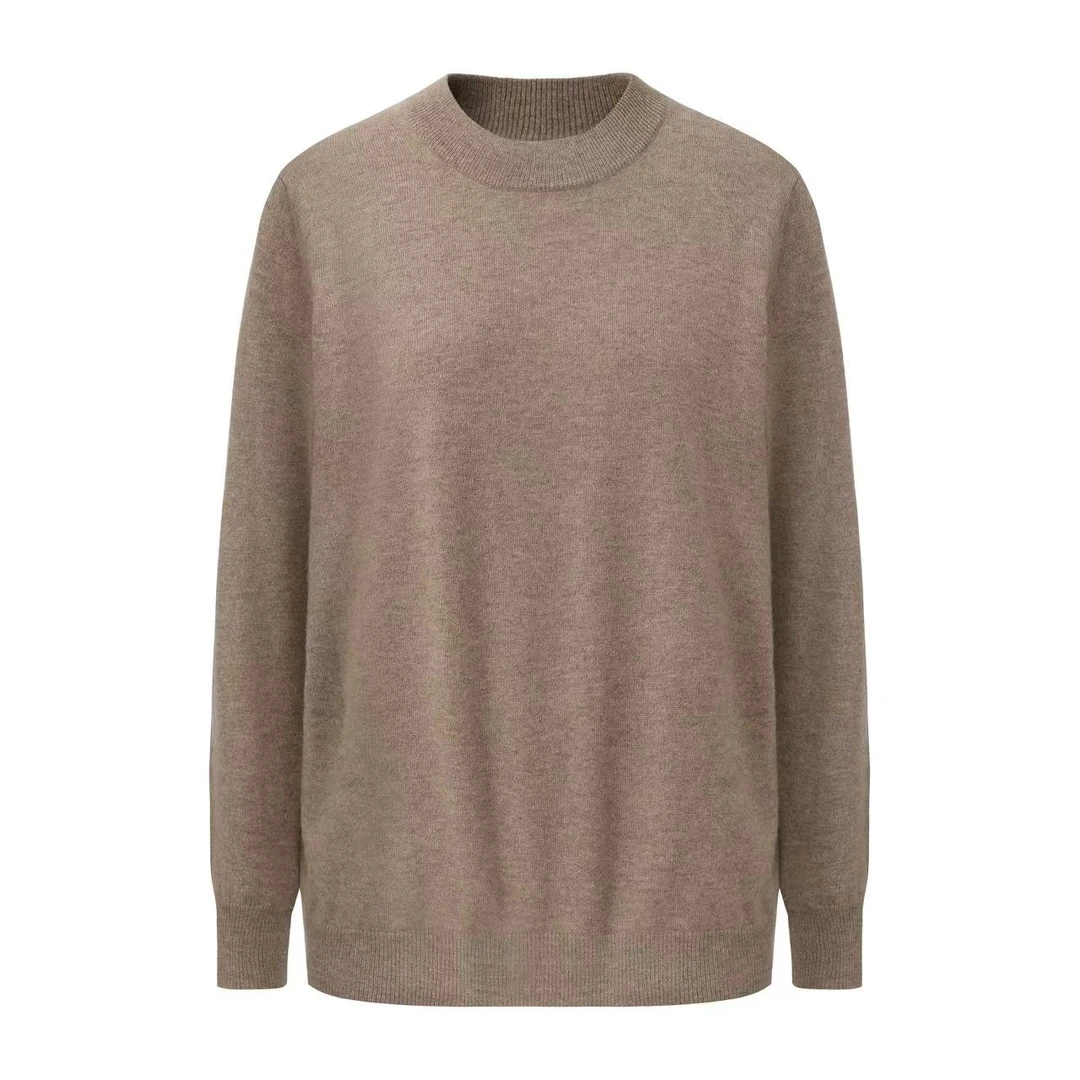 纯山羊绒男士双层半高领打底衫蕾德蔓