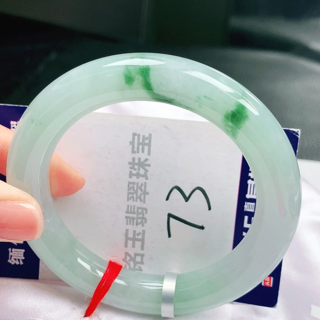 翡翠未镶嵌手镯缅甸天然a货翡翠手镯