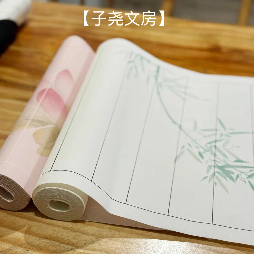 【子尧文房】原创设计 各种微喷蜡染长卷 买三卷送一卷绿福寿