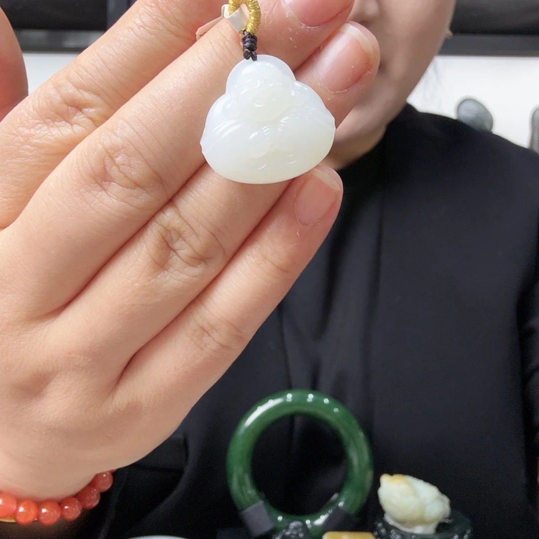 和田玉未镶嵌吊坠(不含链)