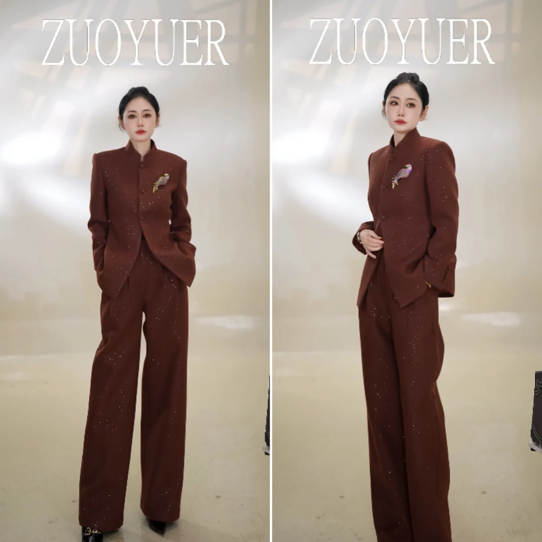 【ZYE】冬季休闲中国风西裤时尚套装休闲风开衫中式时尚套装25946