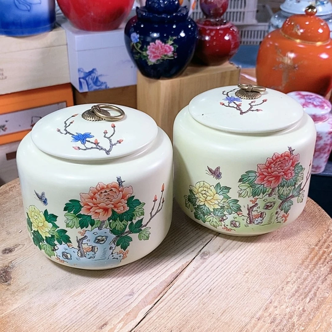 【闪购商品】瓷片陶瓷茶叶罐密封罐