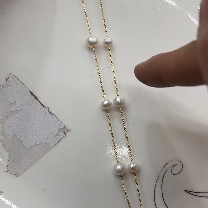 淡水珍珠未镶嵌颈饰0278