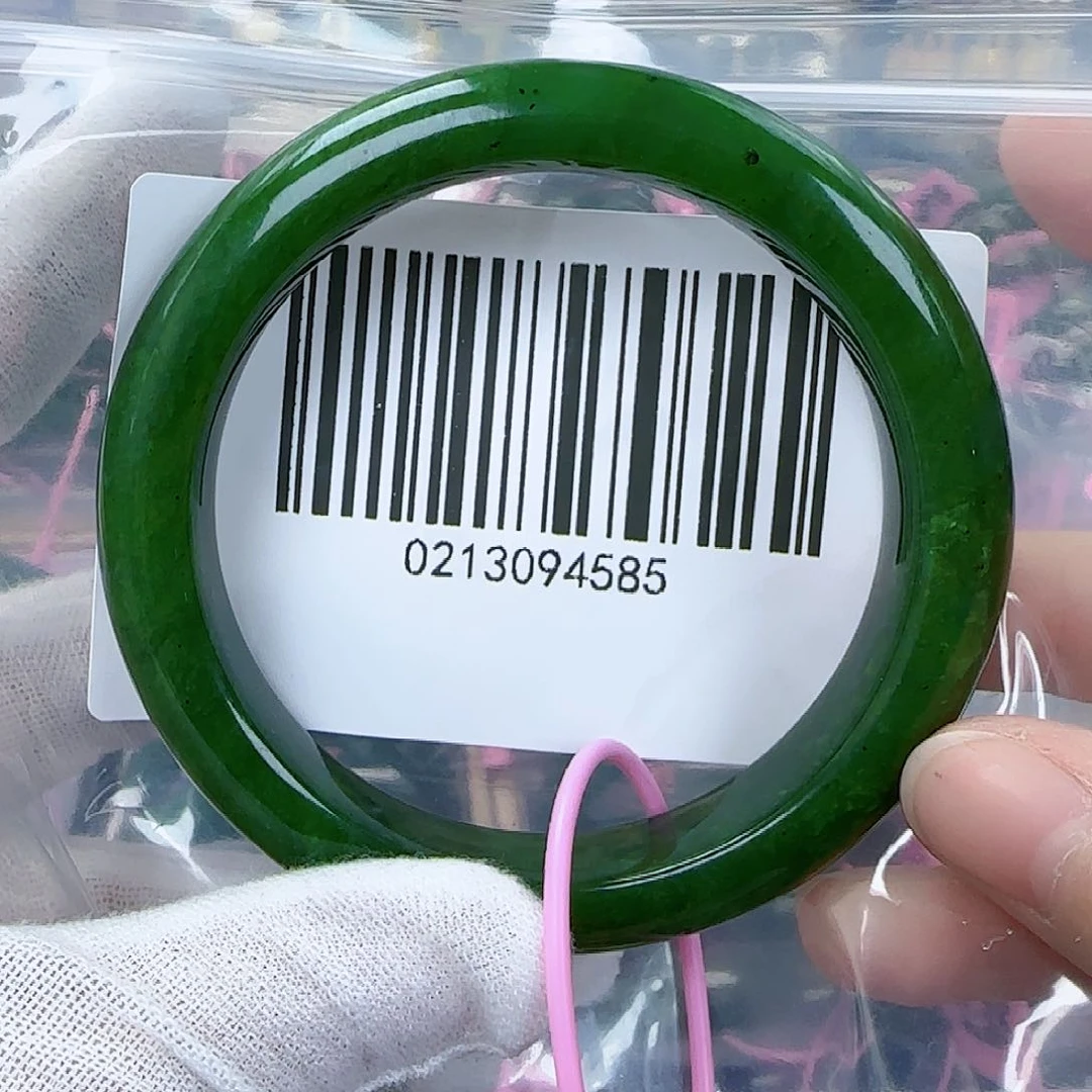 和田玉（碧玉）手镯未镶嵌包容5859