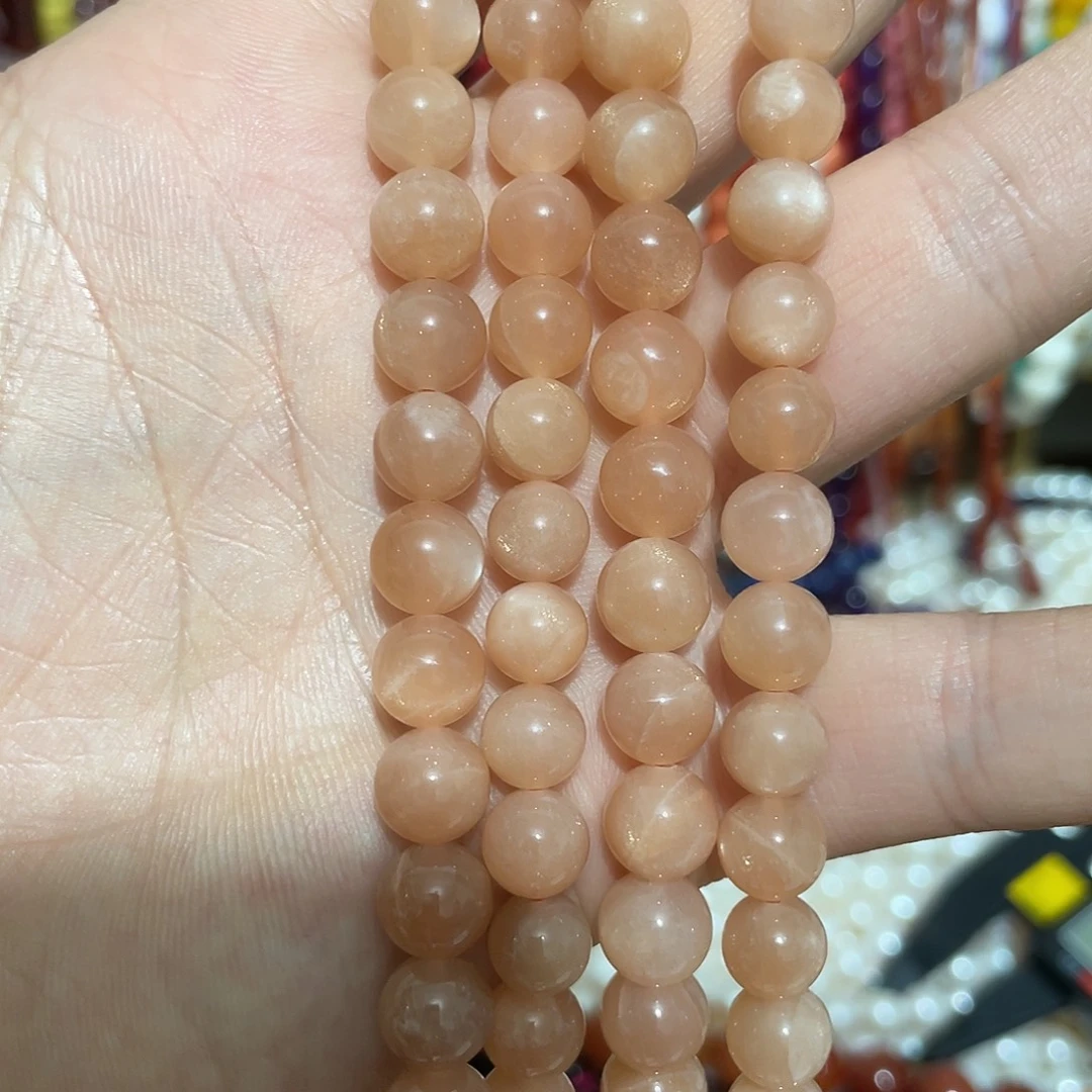 玛瑙/玉髓合金珠宝半成品纯天然橙月光卡8