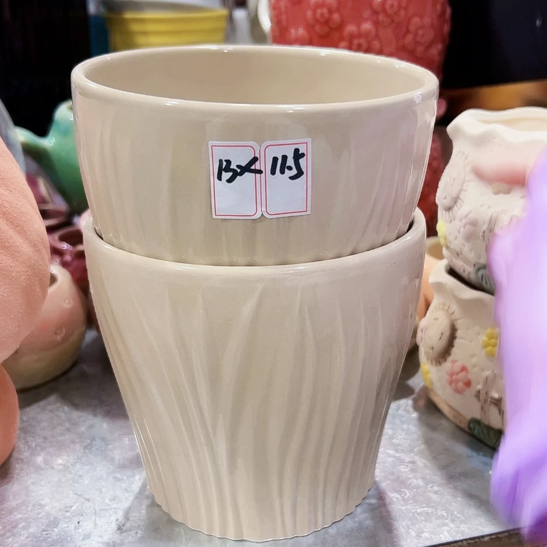 有孔外贸尾单陶瓷花盆凑单18米包邮