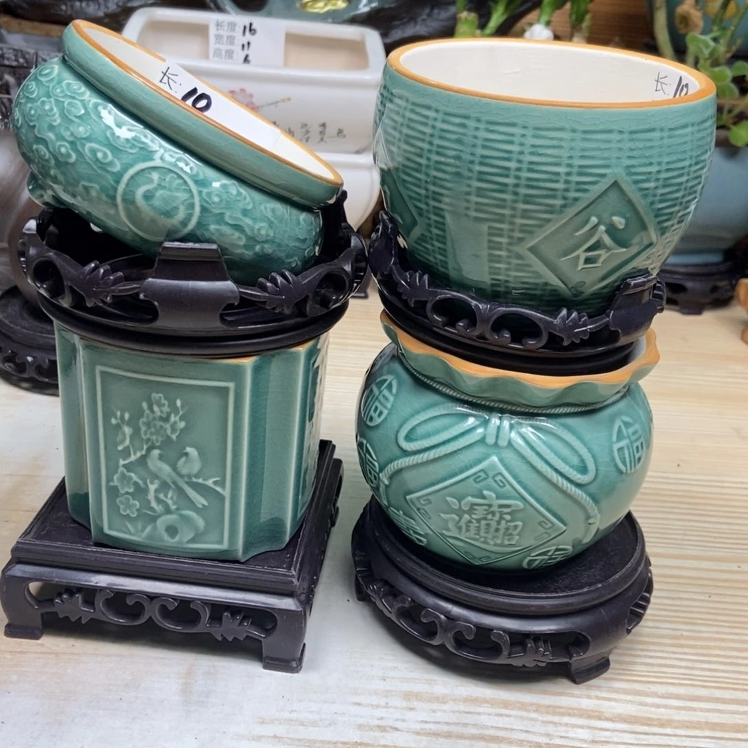 瓷片陶瓷花盆陶瓷艺术