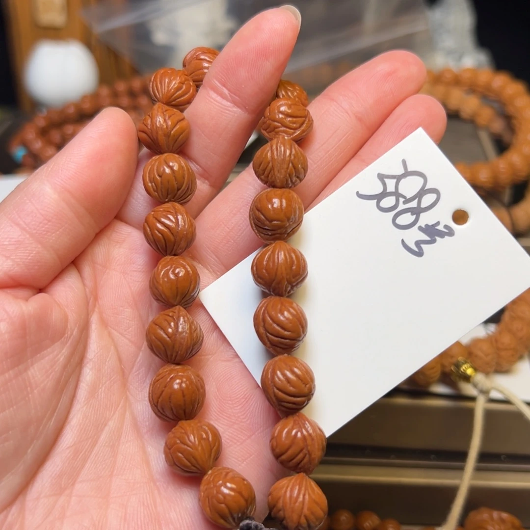 吊坠桃核秦岭龙纹桃核11小奶豆手串