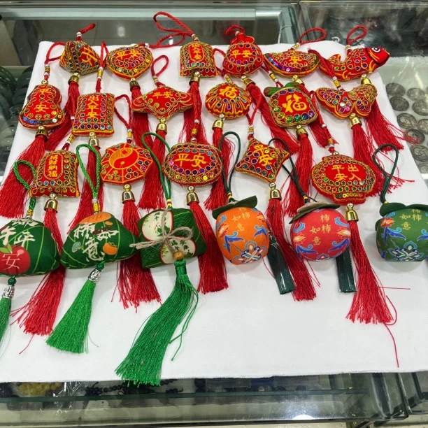 端午节香囊艾草味香包小礼品学生手工成品柿柿如意平安福小挂件