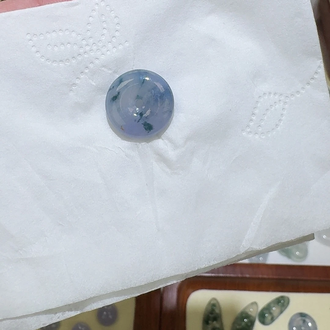颈饰未镶嵌翡翠冰紫扣子