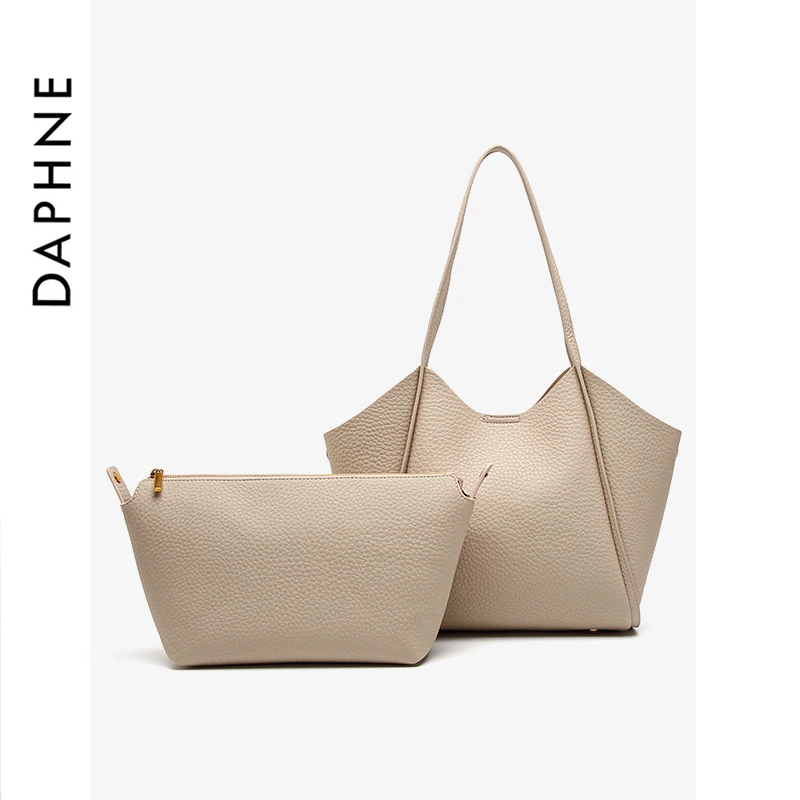 【达芙妮Daphne】托特包女士轻奢气质大容量单肩包6124183116/10196