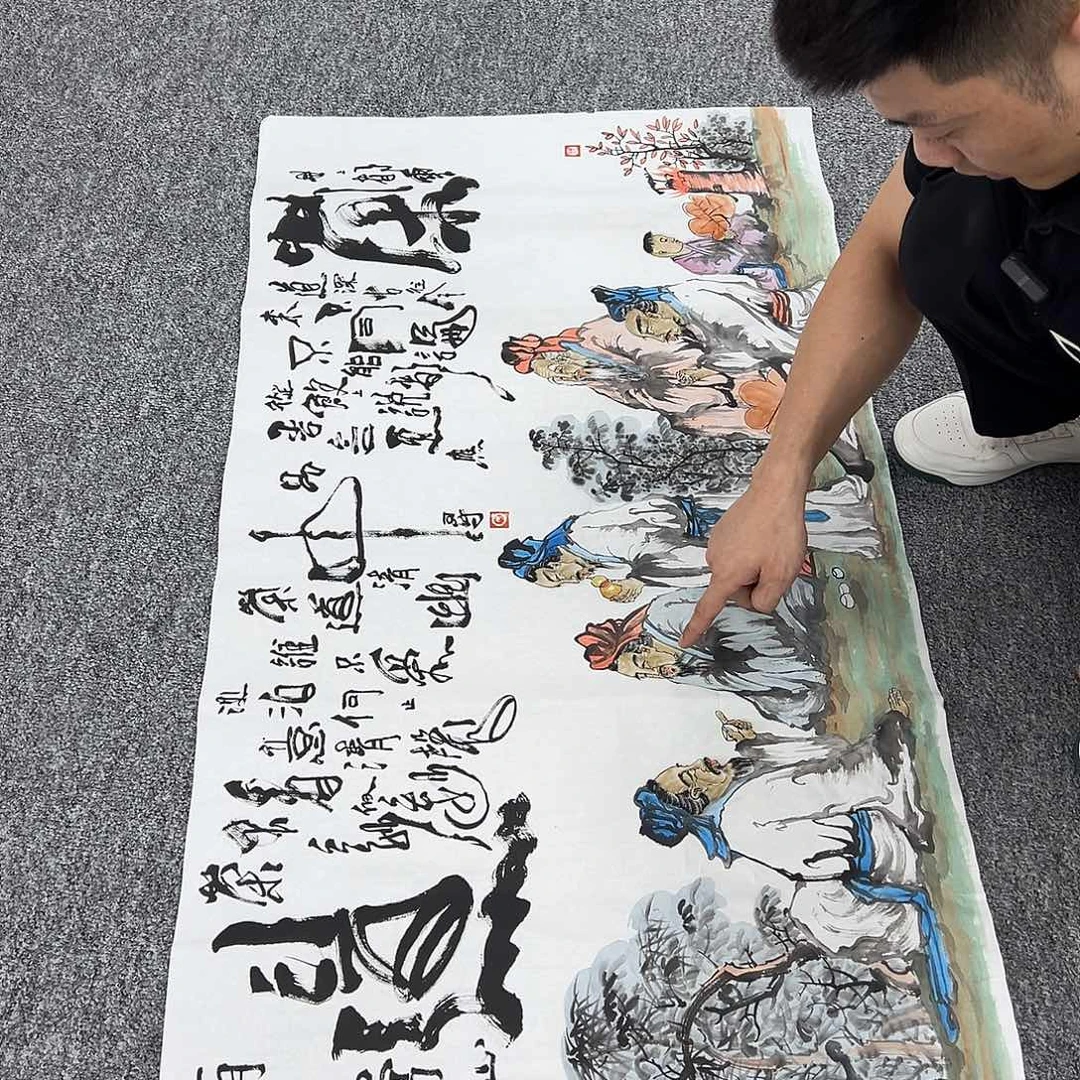 国画纯手绘字画宣纸