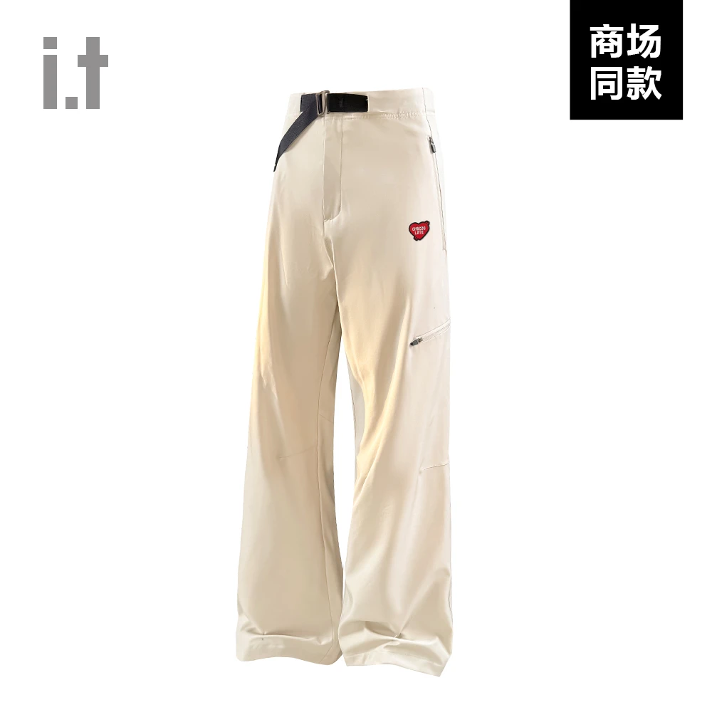 I.T旗下CHOCOOLATE美式复古vibe休闲裤男女同款拉链口袋通勤长裤