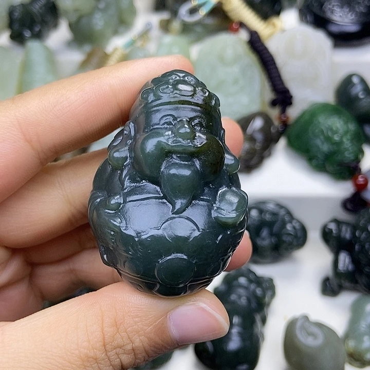 镜***生和田玉未镶嵌颈饰