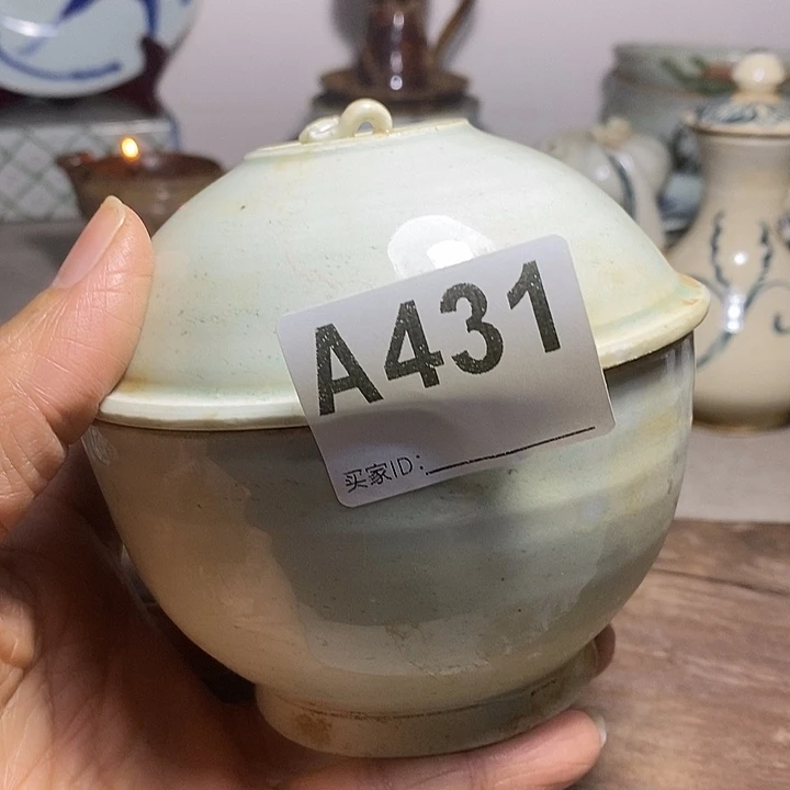 带盖瓷碗老物件全品