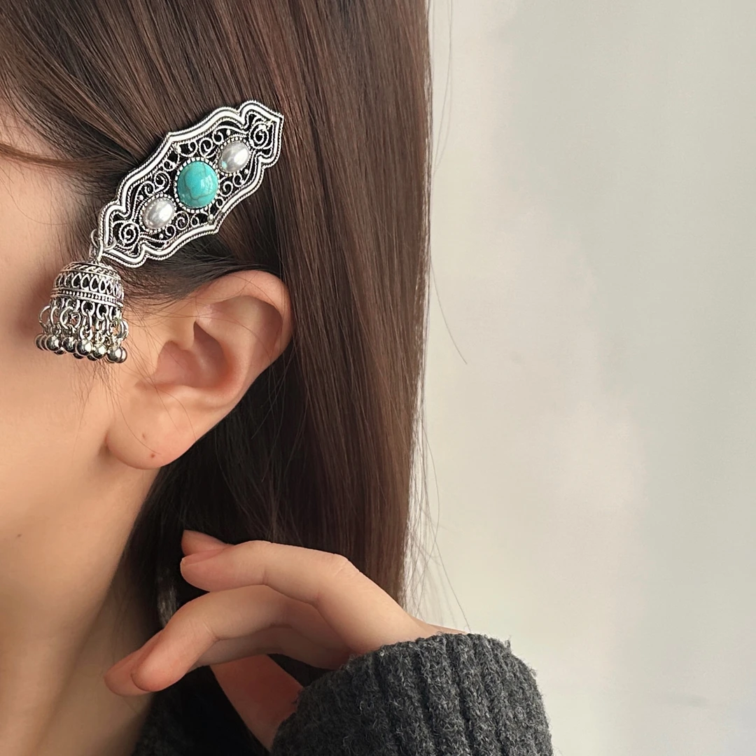 F0234-1时尚国潮古风精致潮流个性高级感民族风女士发夹小众古典