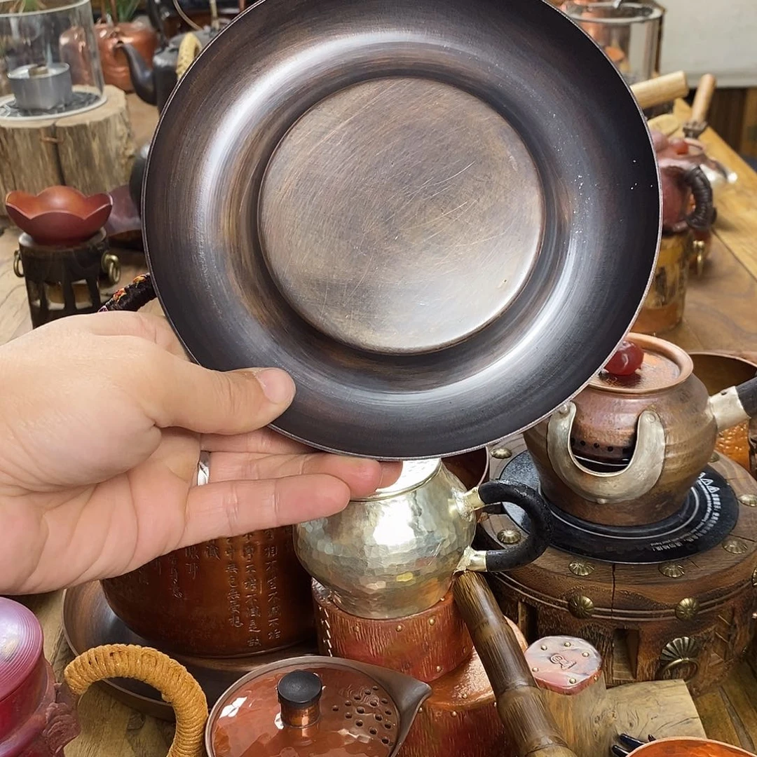 任和堂纯紫铜茶盘55666553