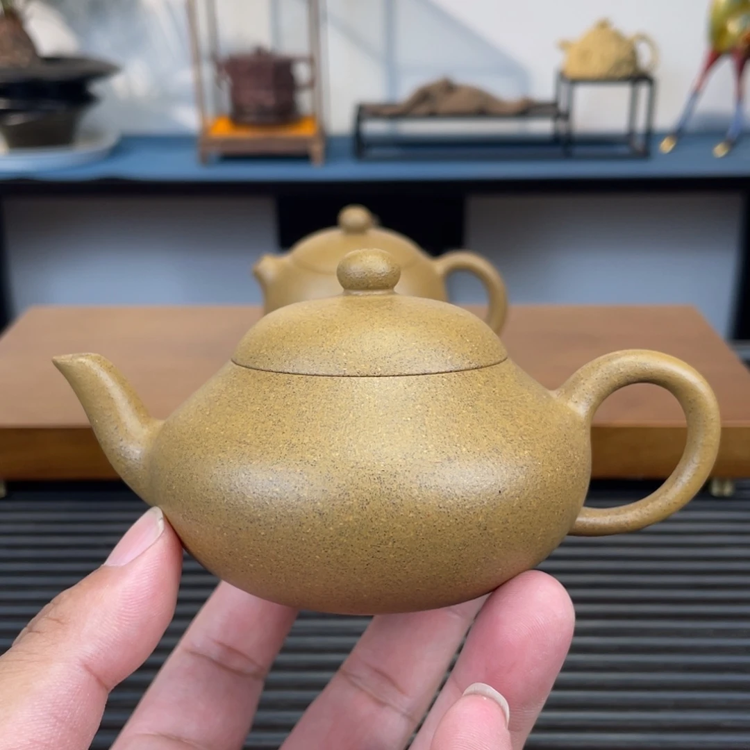 茶壶紫砂老青段梨型150cc