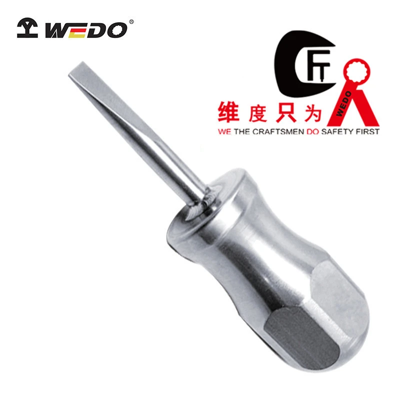 WEDO/维度 不锈钢工具 ST8205 304不锈钢短柄一字螺丝刀改锥