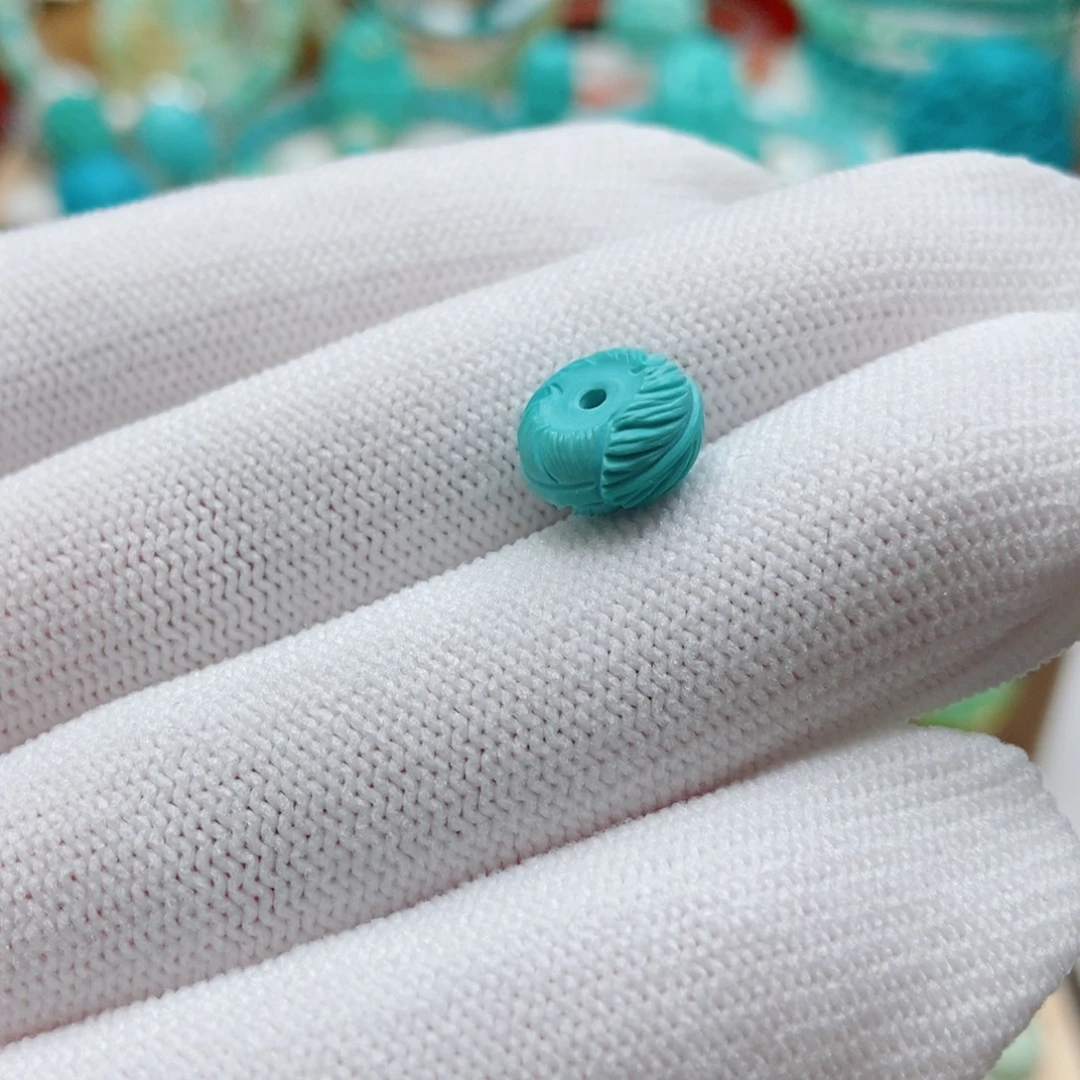 绿松石未镶嵌羽毛扣