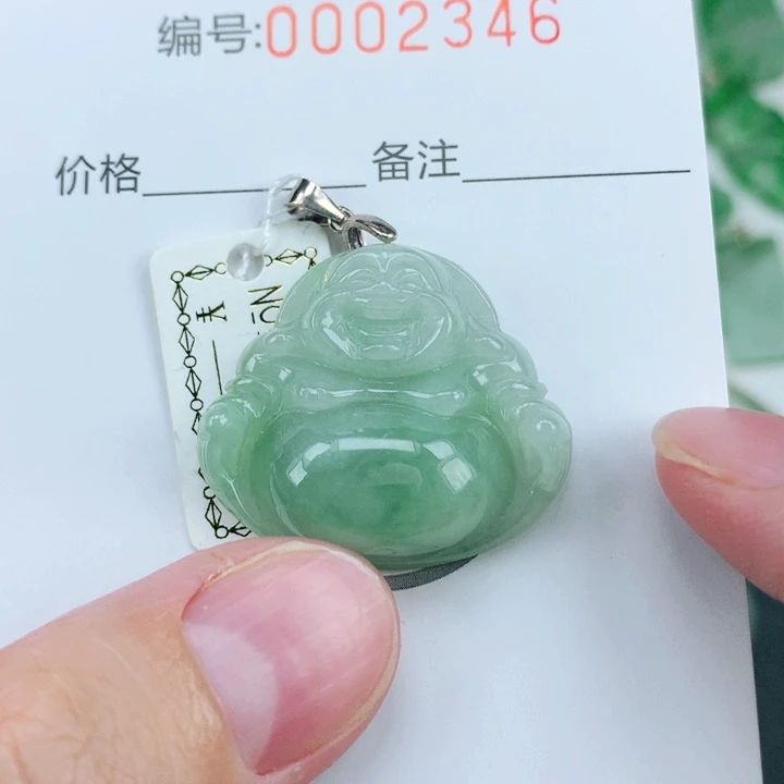 颈饰银S925镶嵌翡翠