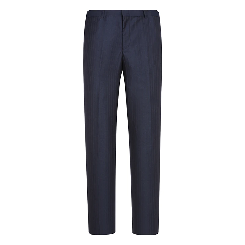 AB1021【桑蚕丝+羊毛】邦纳男士条纹西裤 中腰修身商务西裤 CK862