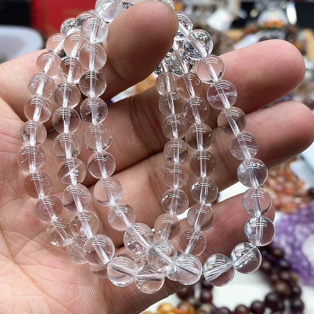 水晶手串未镶嵌多样性发货发一条
