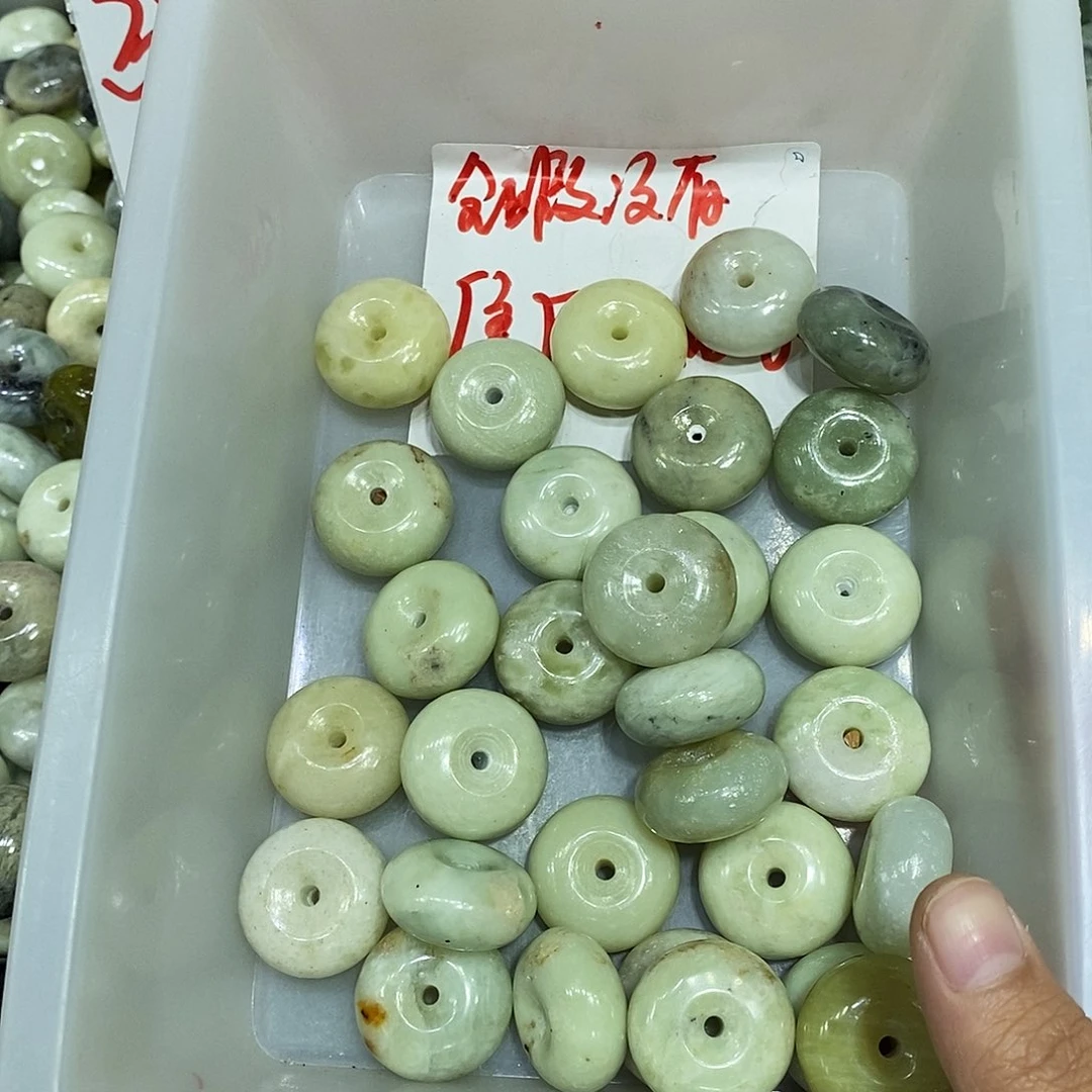 合金蛇纹石玉颈饰319
