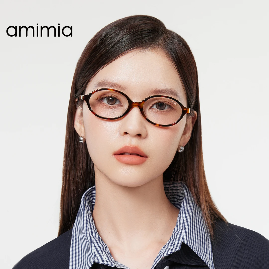 amimia复古圆框书呆子眼镜P03 24FW新款 个性潮流板材防蓝光眼镜