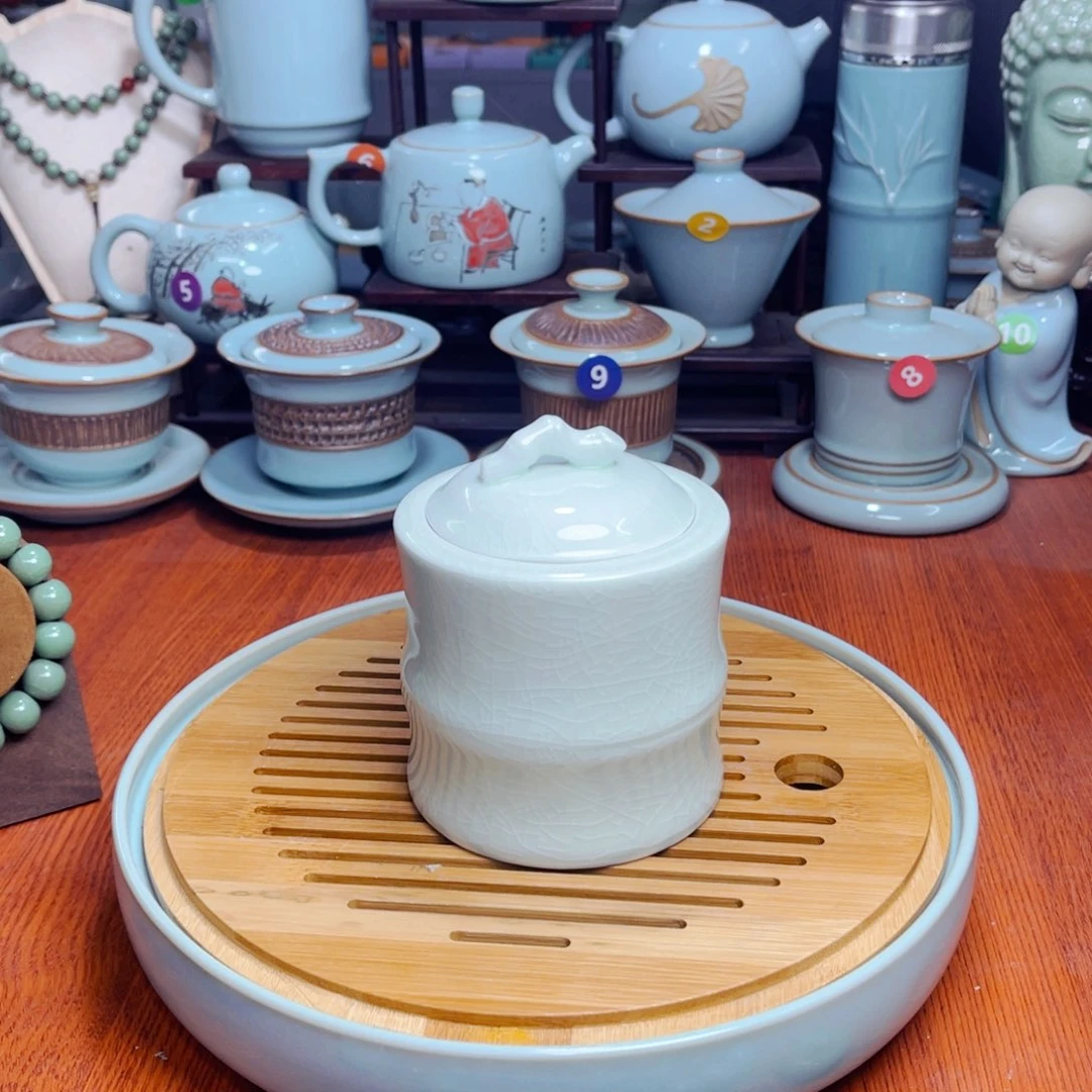 【闪购商品】汝州单壶单杯天青