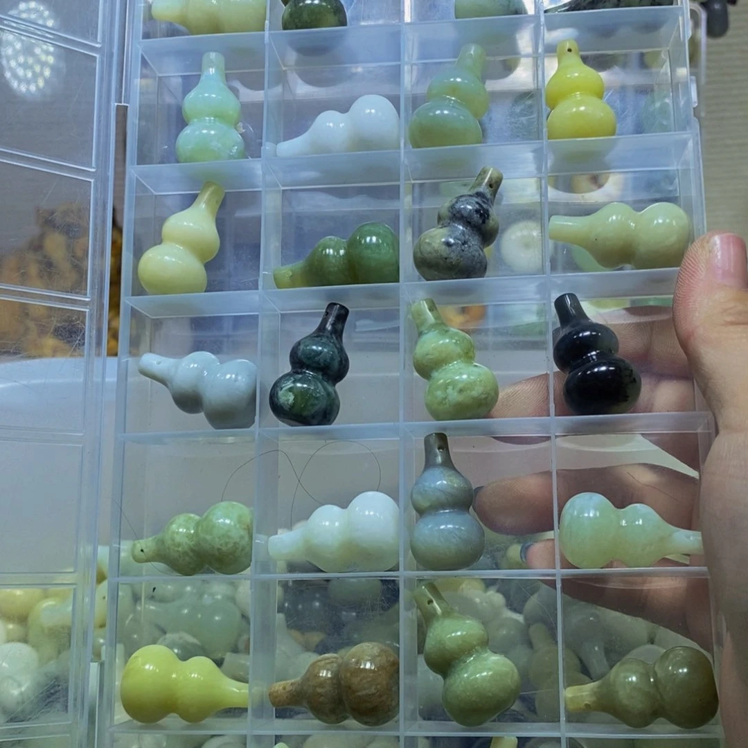 蛇纹石玉未镶嵌毛衣链44