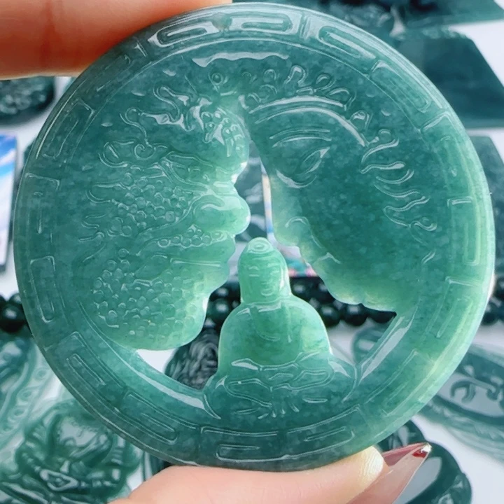 翡翠未镶嵌颈饰多样性发货天然A货翡翠