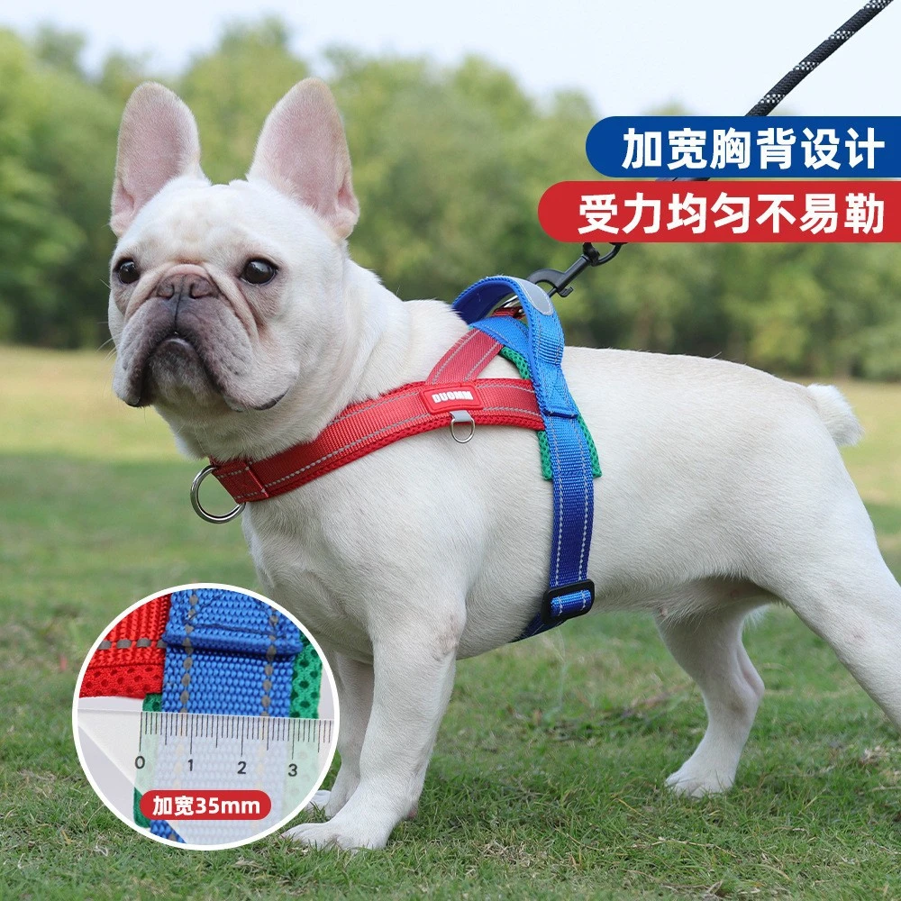 朵猫猫家防爆冲宠物胸背带马鞍式牵引中小型犬比熊泰迪狗绳牵引绳