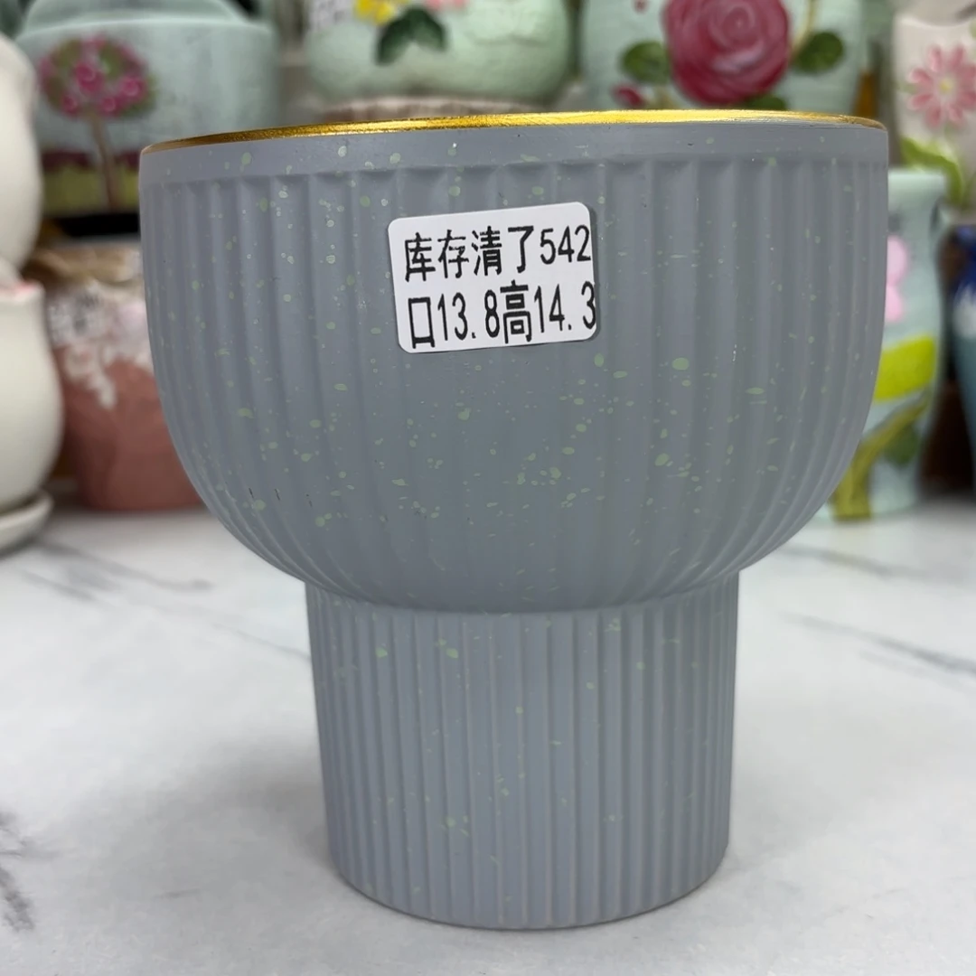 @夏西陶瓷花盆@@5542