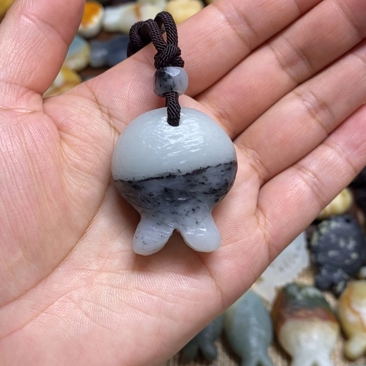 蛇纹石玉未镶嵌吊坠(不含链)
