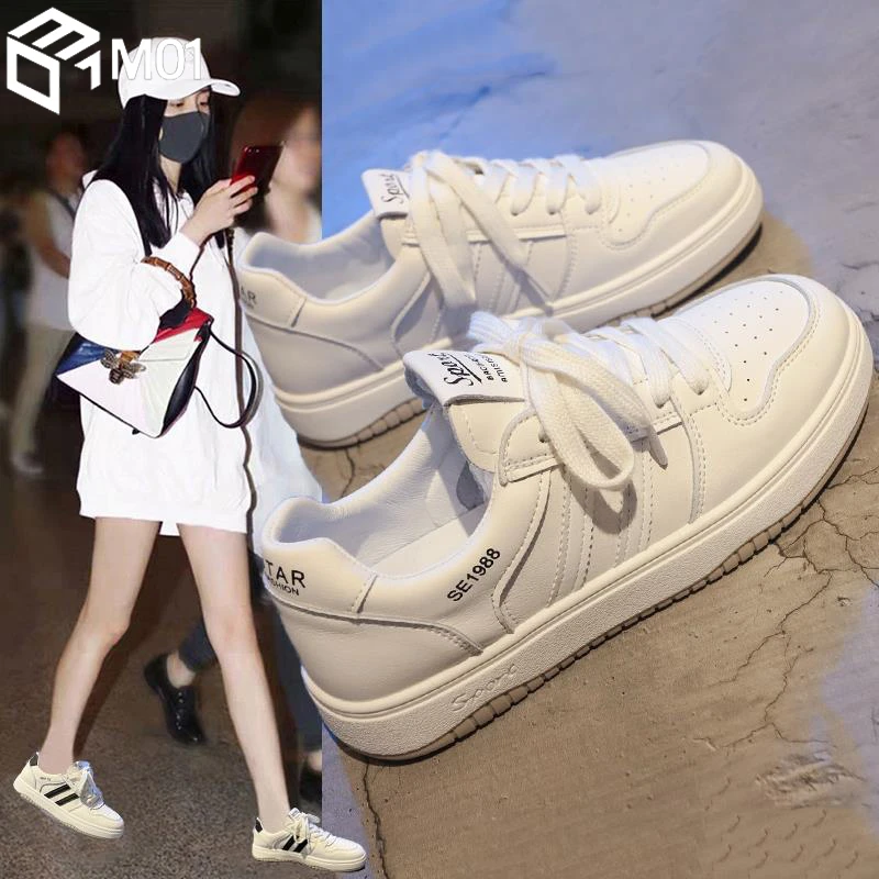 M01小白鞋女2025夏季新款板鞋女款休闲运动鞋子百搭学生鞋ins潮流