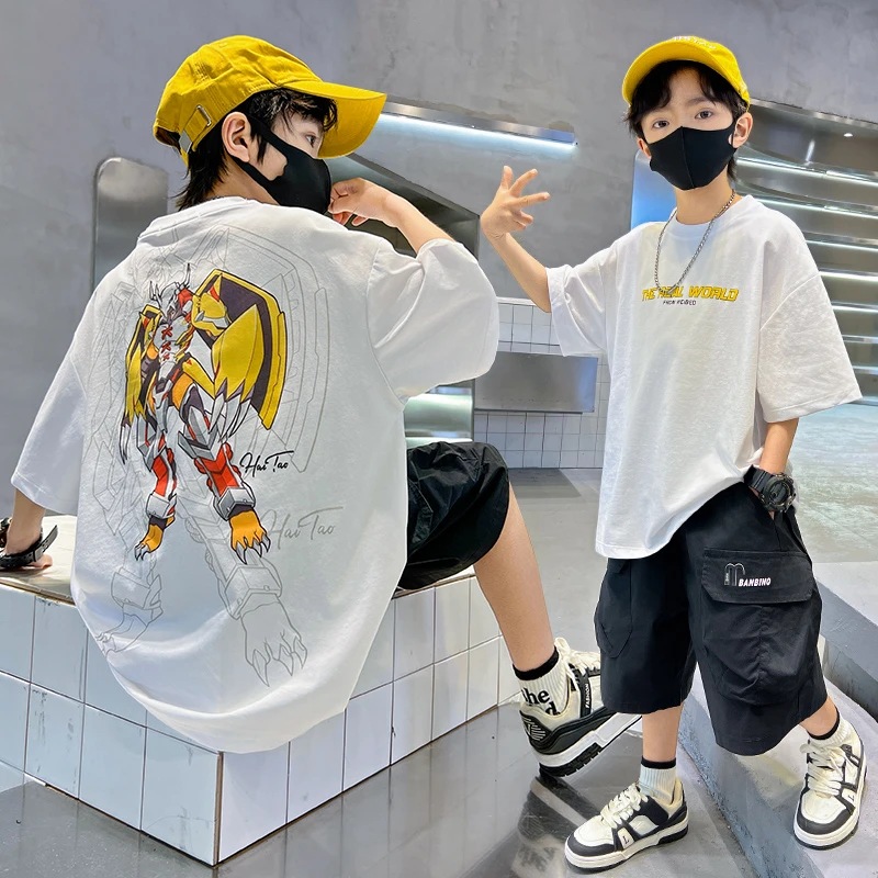 A类儿童短袖t恤纯棉半袖男女童t恤男童短袖童装打底短袖乖纯潮