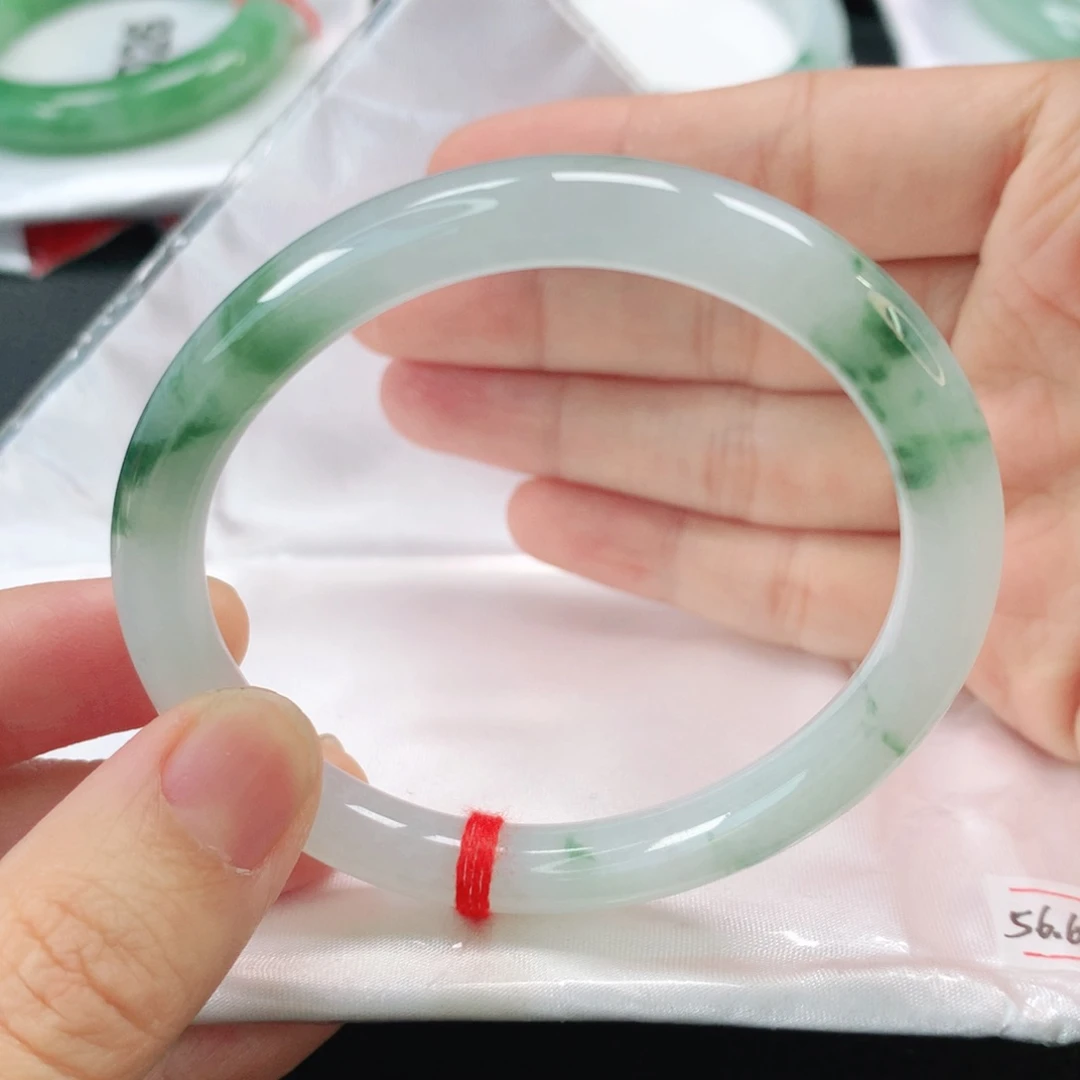 未镶嵌手镯翡翠缅甸圆56贵妃