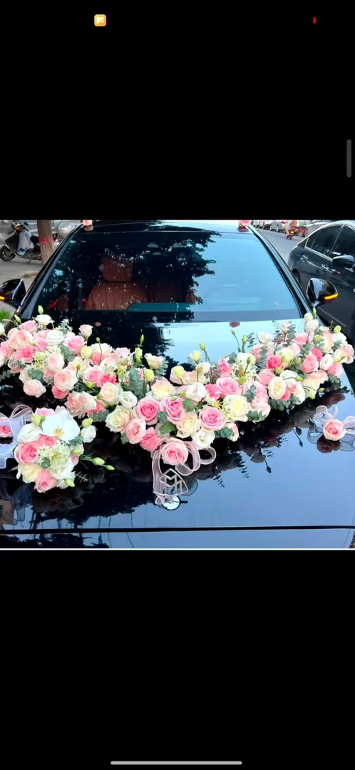 百年好合.v型婚车鲜花